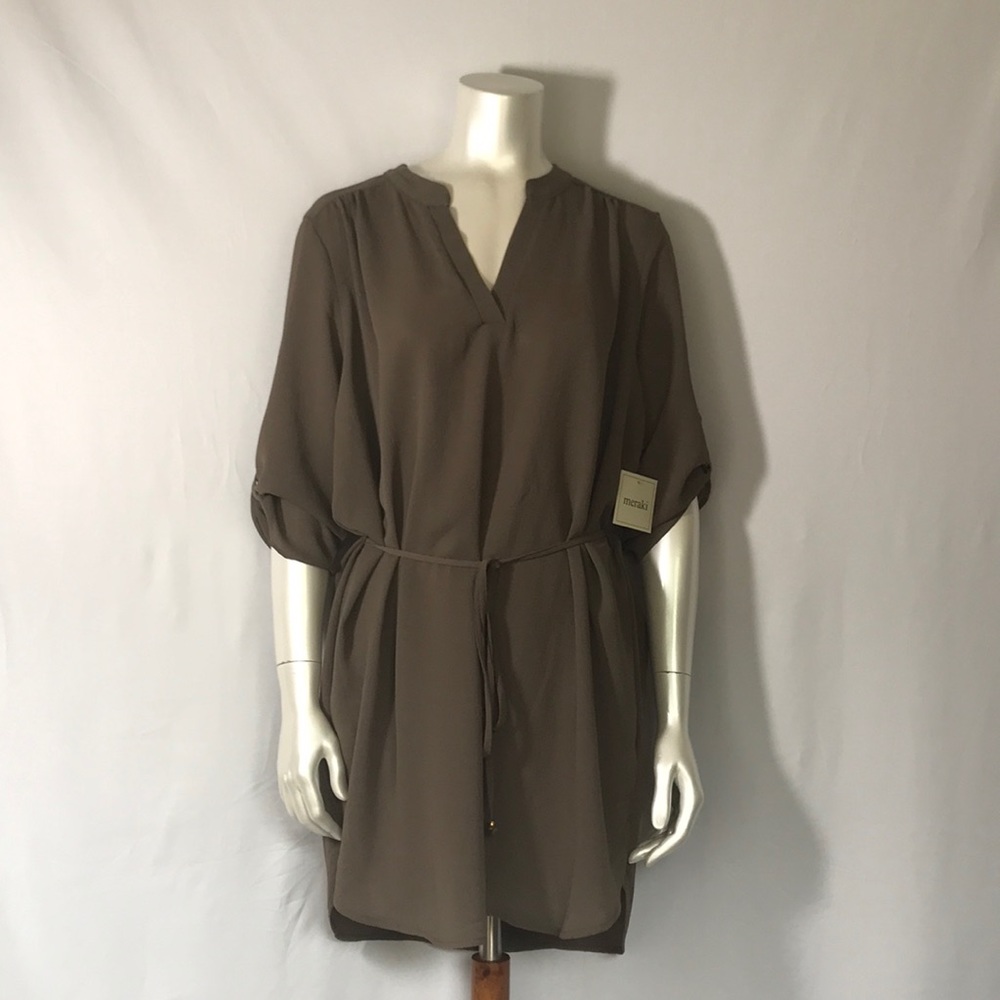 Brown Shirt Dress / Tunic